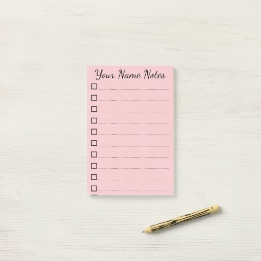 personalisiert Name ポストイット (デスク上)