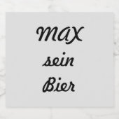 personalisierte ビールラベル (シングルラベル)