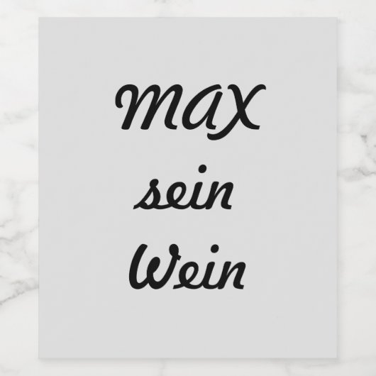 personalisierte ワインラベル (シングルラベル)