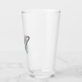 Personalisierte 473 ml Trinkglas mit Kettensägen-D タンブラーグラス (左)