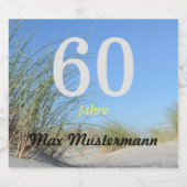 personalisierte Geburtstag ビールラベル (シングルラベル)