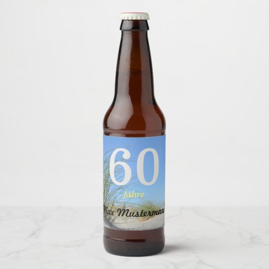 personalisierte Geburtstag ビールラベル (正面)