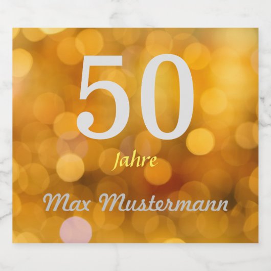 personalisierte Geburtstag ビールラベル (シングルラベル)