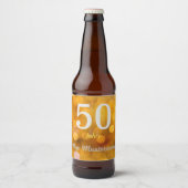 personalisierte Geburtstag ビールラベル (正面)