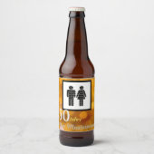 personalisierte Geburtstag ビールラベル (正面)