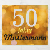 personalisierte Geburtstag ビールラベル (シングルラベル)