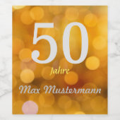 personalisierte Geburtstag ワインラベル (シングルラベル)