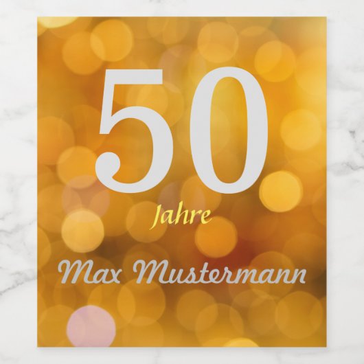 personalisierte Geburtstag ワインラベル (シングルラベル)