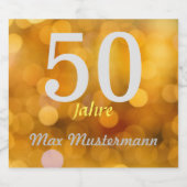 personalisierte Geburtstag bierflaschen etiketten ビールラベル (シングルラベル)