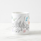 Personalisierte Mama Tasse mit Kindernamen コーヒーマグカップ (中央)