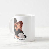 Personalisierte Partnertasse mit Wunschname コーヒーマグカップ (正面左)