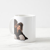 Personalisierte Partnertasse mit Wunschname  コーヒーマグカップ (正面左)