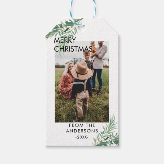 Personalisierte Photo Weihnachts- Geschenkanhänger ギフトタグ (正面)