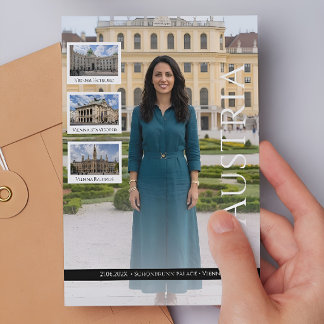 Personalisierte Reiseerinnerung Österreich ポストカード
