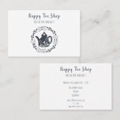 Personalisierte Tee Shop 名刺 (正面/裏面)