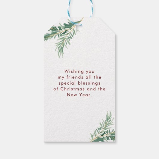 Personalisierte Weihnachts - Geschenkanhanger ギフトタグ (裏面)