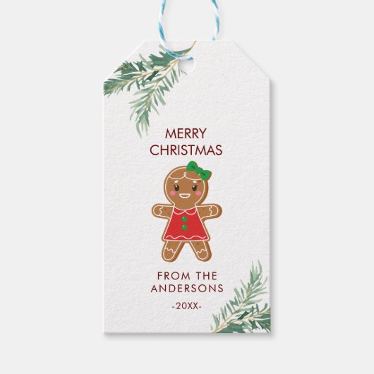 Personalisierte Weihnachts- Geschenkanhänger ギフトタグ (正面)