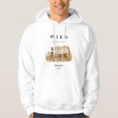 Personalisierte Wien Albertina | Name & Jahr パーカ (正面)