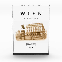 Personalisierte Wien Albertina | Name & Jahr フォトブロック