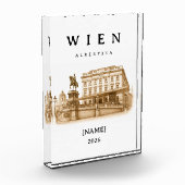 Personalisierte Wien Albertina | Name & Jahr フォトブロック (左)