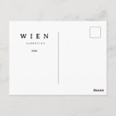 Personalisierte Wien Albertina | Name & Jahr ポストカード (裏面)