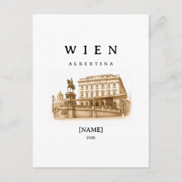 Personalisierte Wien Albertina | Name & Jahr ポストカード