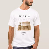Personalisierte Wien Albertina | Name & Jahr Tシャツ (正面)