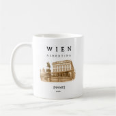 Personalisierte Wien Albertina Tasse | Name & Jahr コーヒーマグカップ (左)