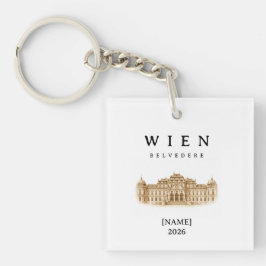 Personalisierte Wien Belvedere | Name & Jahr キーホルダー