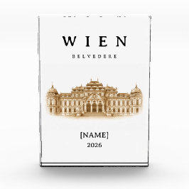 Personalisierte Wien Belvedere | Name & Jahr フォトブロック