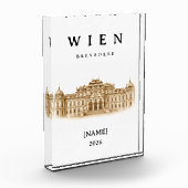 Personalisierte Wien Belvedere | Name & Jahr フォトブロック (左)