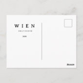 Personalisierte Wien Belvedere | Name & Jahr ポストカード (裏面)