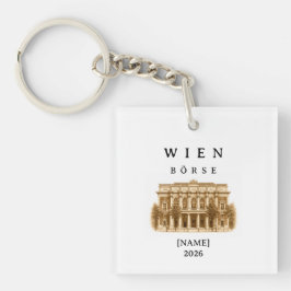 Personalisierte Wien Börse | Name & Jahr キーホルダー