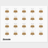 Personalisierte Wien Börse | Name & Jahr スクエアシール (シート)