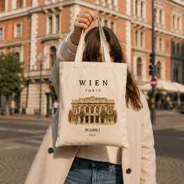 Personalisierte Wien Börse | Name & Jahr トートバッグ