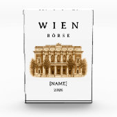 Personalisierte Wien Börse | Name & Jahr フォトブロック (正面)
