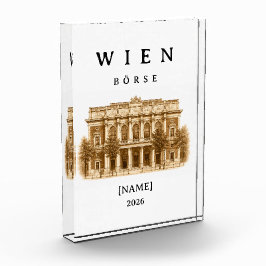 Personalisierte Wien Börse | Name & Jahr フォトブロック