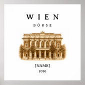 Personalisierte Wien Börse | Name & Jahr ポスター (正面)