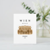 Personalisierte Wien Börse | Name & Jahr ポストカード (スタンド正面)