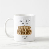Personalisierte Wien Börse Tasse | Name & Jahr コーヒーマグカップ (左)