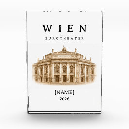 Personalisierte Wien Burgtheater | Name & Jahr フォトブロック