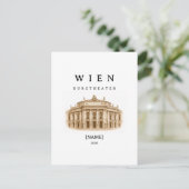 Personalisierte Wien Burgtheater | Name & Jahr ポストカード (スタンド正面)