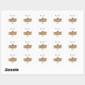 Personalisierte Wien Hofburg | Name & Jahr スクエアシール (シート)