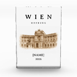 Personalisierte Wien Hofburg | Name & Jahr フォトブロック