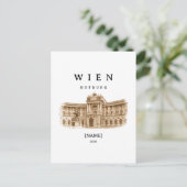 Personalisierte Wien Hofburg | Name & Jahr ポストカード (スタンド正面)