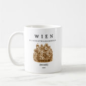 Personalisierte Wien Hundertwasserhaus Tasse コーヒーマグカップ (左)