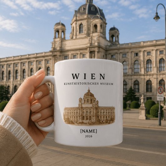 Personalisierte Wien Kunsthistorisches Museum コーヒーマグカップ