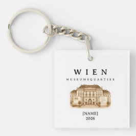 Personalisierte Wien Museumsquartier | Name & Jahr キーホルダー