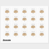 Personalisierte Wien Museumsquartier | Name & Jahr スクエアシール (シート)