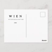 Personalisierte Wien Museumsquartier | Name & Jahr ポストカード (裏面)